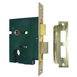 JACKSONS LOCK MORTICE JMC60 PB L/CYL
