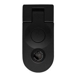 Lock Focus Round End Push Button Compression Latch, Black Finish in Display Pack - AR/2302/6