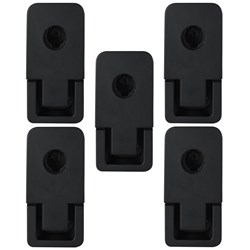 Lock Focus Compression Latch, Black Finish in Pack of 5 - 914222/6