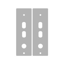 BDS Scar Plate to suit Lockwood Cortex 3772 with Key Override 292x75x1.6mm Pair