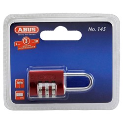ABUS P/LOCK 145/20 RED DP ALUM BODY 3 WHEEL COMBO