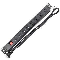 Datatek 8 Way Horizontal Power Distribution Unit - 24EH8PDU