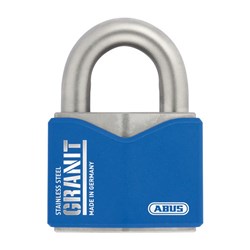 ABUS 37 Series Ultra High Security Padlock with 55mm stainless steel body and 25mm stainless steel shackle KA Granit - 37ST55KA5C KA6323426