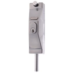 ADI 5004 Lockable Bolt in Satin Chrome, Keyed to Differ - 5004SC