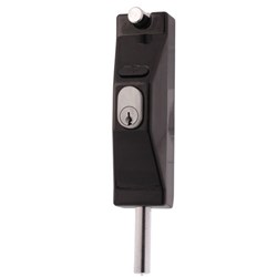 ADI 5004 Lockable Bolt in Black, Keyed to Differ - 5004BLK