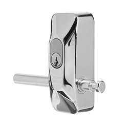 ADI 444 Single Blocklok, Rear Fixing in Chrome Plate, Keyed to Differ - 444CP