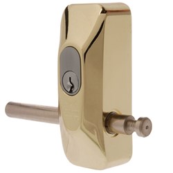 ADI 444 Single Blocklok, Rear Fixing in Polished Brass, Keyed to Differ - 444PB