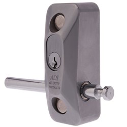 ADI 444 Single Blocklok, Front Fixing in Satin Chrome, Keyed to Differ - 444FMSC