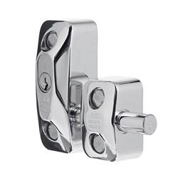 ADI 444 Double Blocklok, Front Fixing in Chrome Plate, Keyed to Differ - 444DDFMCP