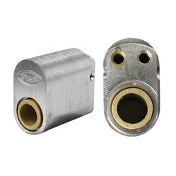 BRAVA Metro Oval Cylinder without Barrel with U Cam Drilled M4 for Extension Satin Chrome - 5070M4USCLP