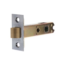 Lockwood Tubular Passage Latch 60mm Backset Square End Face Plate and T Strike Satin Chrome - 5260/1SFDSC (OLD A5250 SSS)