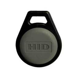 HID Seos Keyfob with 8K Memory and Grey Insert, Static 7 Byte UID, Programmed and Printed by LSC, Minimum Quantity 10 - 5266VNNN7