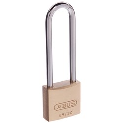 ABUS 65 Series Premium Padlock with 30mm Brass Body and 60mm Hardened Steel Shackle KA 6301 - 65/30HB60KA11