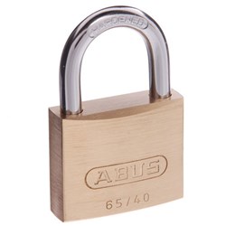 ABUS 65 Series Premium Padlock with 40mm Brass Body and 23mm Hardened Steel Shackle KA 404 - 65/40KA4