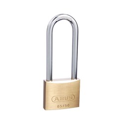 ABUS 65 Series Premium Padlock with 50mm Brass Body and 80mm Hardened Steel Shackle KA 6501 - 65/50HB80KA11