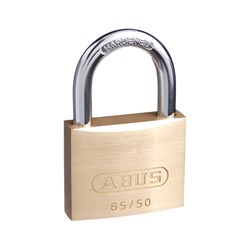 ABUS 65 Series Premium Padlock with 50mm Brass Body and 29.5mm Hardened Steel Shackle KA 508 - 65/50KA8