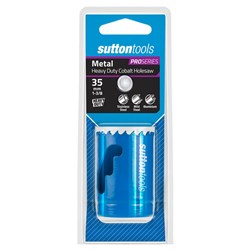 Sutton Bi-Metal Cobalt ULTRA Holesaw, 36mm Cutting Depth, 35mm Diameter - H1050350
