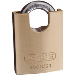 ABUS 65 Series Premium Padlock with 50mm Brass Body and 20.5mm Concealed Hardened Steel Shackle KA 6501 - 65CS/50KA11