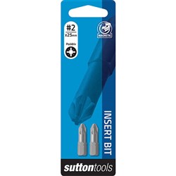 Sutton Driver Bit, Pozidriv PZ2, 25mm Length, Trade Pack of 1 - S1030225