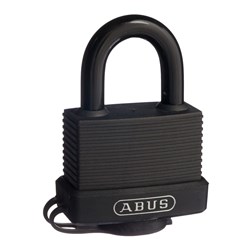 ABUS 70 Series Weather Sealed Padlock with 45mm Blue Brass Body and 24mm Plastic Coated Steel Shackle KD - 7045