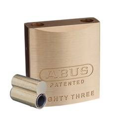 ABUS 83 Series Premium Rekeyable Padlock with 45mm Brass Body Less Shackle Less Plug - 8345NB