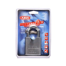 ABUS Rock Series Premium High Security Rekeyable Padlock with 55mm Hardened Steel Body and 38mm Hardened Steel Shackle KD Display Pack - 8355NC