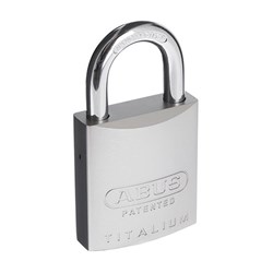 ABUS 83AL Series Premium Rekeyable Padlock with 45mm Silver Aluminium Body and 25mm Hardened Steel Shackle KA 4303 - 83AL45NNATKA3