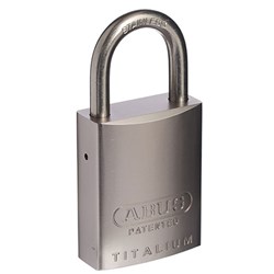 ABUS 83AL Series Premium Rekeyable Padlock with 40mm Silver Aluminium Body and 25mm Stainless Steel Shackle KD - 83ALIB40SILKD