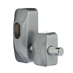 ADI 444 Double Blocklok, Rear Fixing in Satin Chrome, Less Cylinder - 444DDSCLC