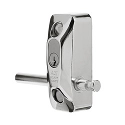 ADI 444 Single Blocklok, Front Fixing in Chrome Plate, Keyed to Differ - 444FMCP