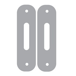 ADI Scar Plate to suit Schlage Omnia Lock Pair