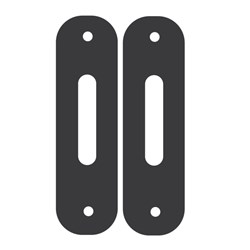 ADI Scar Plate to suit Schlage Omnia Lock Pair Matt Black