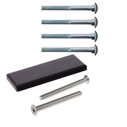 ADI SCEC Fixing Kit to suit 5004 with High Tensile Bolts, Pins and Concealed Fix Plate in Black