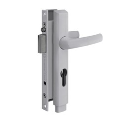 Austral Elegance Push 2 Go Hinged Security Door Lock Set Less Cylinder in White Gloss - ELP2G/WHGL