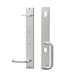AMS Dual Lock Lever Handle Pair Handles with Turn Snib RH Stainless - DLRH33 T SS - Pair RH