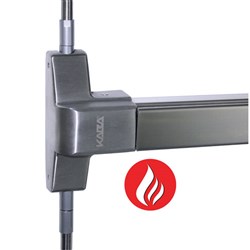 dormakaba Panic Exit Device Vertical Rod Type Fire Rated Exit Only for Doors 1085x2100mm Silver - ED2227EOFSIL 9400000002182