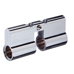 BRAVA Metro Euro Double Cylinder with Lazy Cam 6 Pin without Barrel Chrome Plate 70mm - 9555-3 BRM905553NBCP
