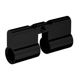 BRAVA Metro Euro Double Cylinder with Lazy Cam 6 Pin without Barrel Matt Black 70mm - 9555-3 BRM905553NBMB