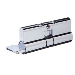 BRAVA Metro Euro Single Cylinder with Turn Lazy Cam LW5 Profile Rekeyable Chrome Plate 70mm - 9555-4 BRM905554CP