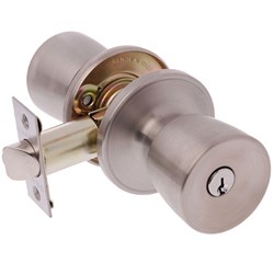 BRAVA Urban Tiebolt Tulip Entrance Knob Set LW4 Profile KD with Adjustable 60/70mm Backset Satin Stainless Steel - BRT6600B