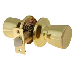 BRAVA Urban Tiebolt Tulip Passage Knob Set Adjustable 60/70mm Backset Polished Brass - BRT6730B