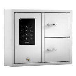 Creone KeyBox Basic 9002B With Backup Battery, 16 Key Hook Capacity, 2 Door Unit - 1413101