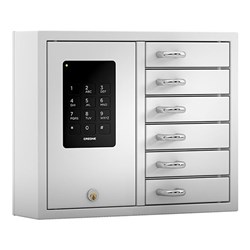 Creone KeyBox Basic 9006B With Backup Battery, 6 Door Unit - 1413201