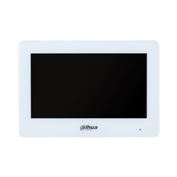 Dahua Hybrid WiFi 2-Wire 7inch Residential Intercom Touch Screen Monitor, White - DHI-VTH5123H-W