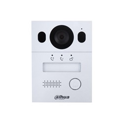 Dahua Hybrid 2-Wire Video 1 Button Silver Residential Intercom Door Station with 2MP Camera, IP65 and IK07 - DHI-VTO2003F