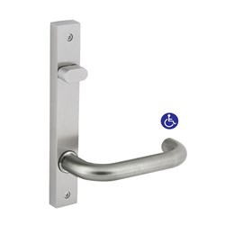 dormakaba Furniture Narrow Square End Plate Visible Fix with Turnsnib & 70 Lever SSS - 6403/70SSS 9400000016593