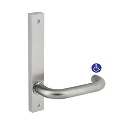 dormakaba Furniture Narrow Square End Plate Visible Fix with 70 Lever SSS - 6406/70SSS 9400000016595