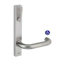dormakaba Furniture Narrow Square End Plate Visible Fix with Disabled Turn & 70 Lever SSS - 6407/70SSS 9400000016596