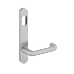 Dormakaba Furniture Narrow Round End Plate Concealed Fix with Cylinder Hole & Noosa Lever SSS - 6500/30G SSS