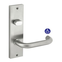 Dormakaba Furniture Square End Plate Visible Fix with Turnsnib and Noosa Lever SSS - 6603/30 SSS